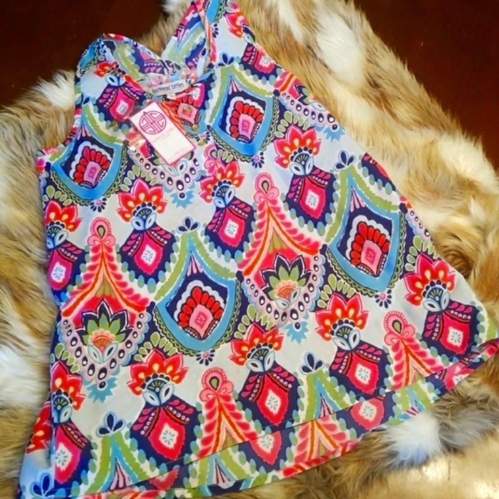 BUCKHEAD BETTIES MOROCCAN ROLL AVA KID BLOUSE TANK